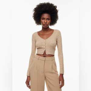 Wilfred (Aritzia) Santorini Cardigan Soft V-Neck Knit Cardigan